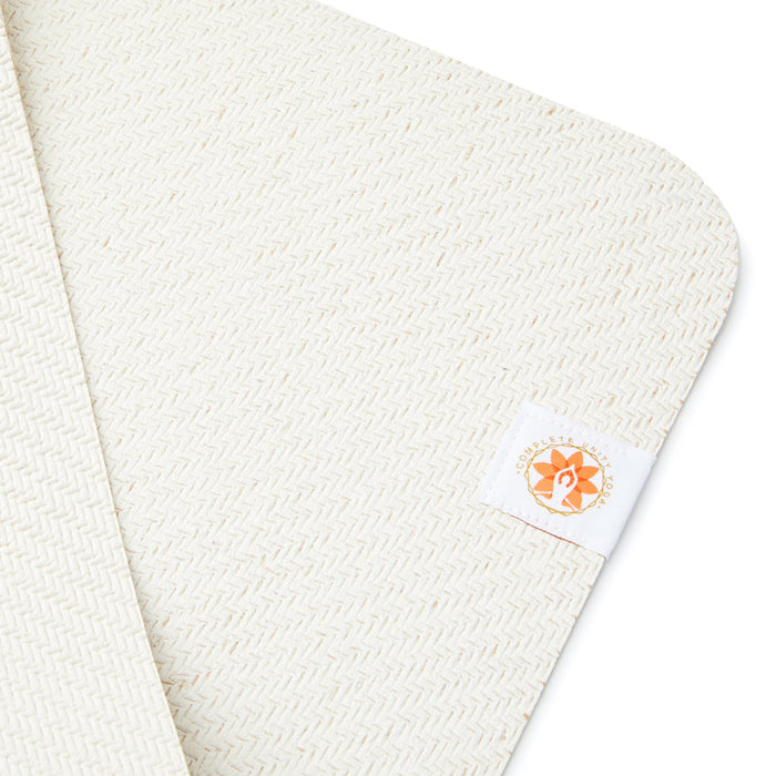 CompleteGrip™ Eco Yoga Mat - Complete Unity Yoga - Eco Natural 2mm close up grip texture #colour_eco-natural-white