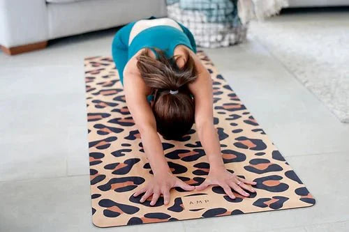 Amp Yoga mat - natural leopard - Ampwellbeing